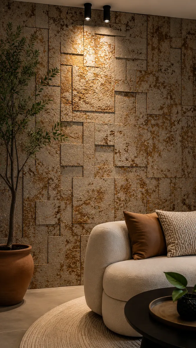 Mosaico serrado cinza óxido, Concretto Studio